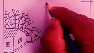 Beautiful drawing with pencil | Pencil drawing art | #drawing #art #scenery #sketch 