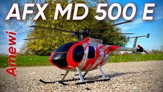 Amewi AFX-MD500E | Hughes 5000E RC Scale-Einsteigerhelikopter mit 5-Blattkopf