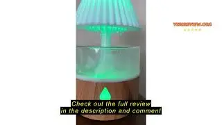 Review SMINIKER Cloud Humidifiers 260ML Water Drip Umbrella Humidifiers, 7 Colors Mood Light Air Hum