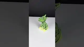 Amazing 3D Dragon Illusion - DIY #opticalillusion #dragon #trex #shorts