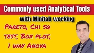 Commonly Used Analytical tools with Minitab working