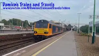 GBRf Class 92 No. 92032 'MechE Railway Division' Passing Northampton Railway Station 11th June 2025