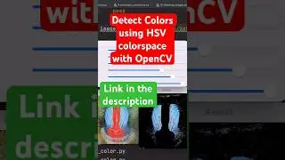 HSV colorspace for color detection