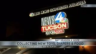 Donate items to the Season 4 Hope live drive at KVOA Studios