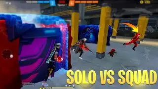 Free Fire Solo Vs Squad Clash Squad Custom Room Impossible Moments #Shorts
