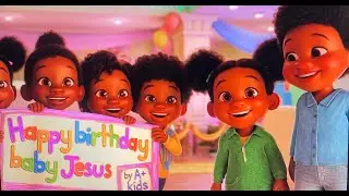 Happy birthday baby Jesus by A+ kids.  Christmas song for kids, Christian kids song. Kids song.