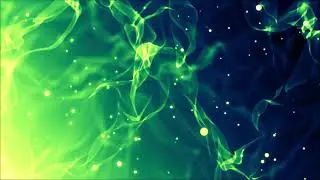 Green Energy Smoke Looping Background - Free Motion Graphic Screensaver HD