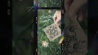 【森林系】Mrth 繆思 ▶︎ Zentangle 禪繞畫#shorts
