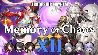 [2.7] Memory Of Chaos 12 | Rappa & Jing Yuan | 3 Stars | Troopship Mayhem XII