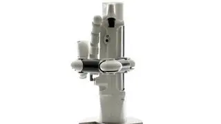 the liquid handling robot using manual pipettes: Andrew.