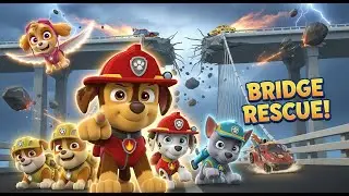 Paw Petrol Sky Bridge Rescue 🚨🐾 | New 3D Cartoon Episode for Kids