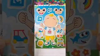 COCOMELON! Сделай сам: наклейки с лицом от JJ ☀️