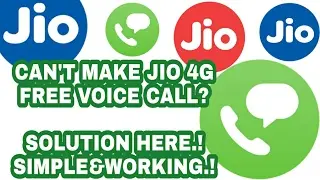 Can't make Jio 4g free voice call through app? | Solution here.! | simple and working
