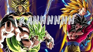 RAHHHHHHH (Full Broly Team vs GT Ssj3 Goku - Ssj4) (DOKKAN BATTLE)