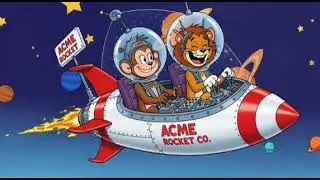 Monkey and Lion Sky Rocket Adventure &ndash; Sweet Poem for Kids | Flying Rocket Fun Story
