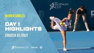 Lucia Bronzetti 🇮🇹 VS Donna Vekic 🇭🇷 - Highlights day 1 - Hopman Cup 2025 #hopmancup #highlights