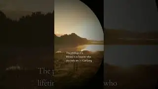 The Privilege of a Lifetime &ndash; Carl Jung #quotes   #motivation   #foryou  #viral  #shorts