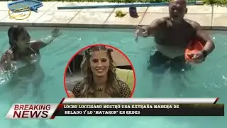 Locho Loccisano mostr&oacute; una extra&ntilde;a manera de  helado y lo 