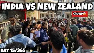 India vs New Zealand t-20 match ki physical ticket collect karne aaye hajaro log 😨 || Day 15/365 