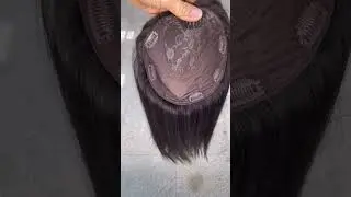 Wholesale poersh high quality topper straight human hair extensions.#straighthair #wigs