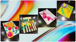 4 types of mother's day greetings card/Easy hand made mother day card/Mother day gift idea