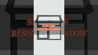 STEEL FIRE-RESISTANT WINDOW #steel fire-rated doors and windows #high-grade steel fire windows