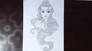 How To Draw Princess Belle || Easy Step By Step Drawing Tutorial || Art Video