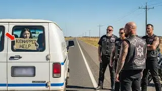 Kidnapped Girl Gave a Silent Signal to BIKERS&hellip; What They Did Next Was SHOCKING 😱🔥