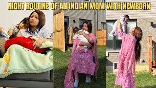 REALISTIC NIGHT ROUTINE OF AN INDIAN MOM WITH NEWBORN | SLEEPLESS MOM LIFE