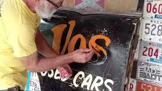 Пользовательский знак подержанных автомобилей Vos