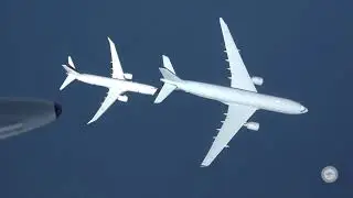 Australian P-8A Poseidon refueling by KC-30A MRTT