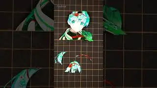 【ハオ】初音ミクを立体化してみた #初音ミク #DECO*27 #シャドーボックス #Shorts #Yuuhina