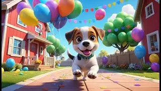 Puppy Bark Party &ndash; Woof Woof Woo! | Fun Dog Song for Kids | Bark, Bounce & Sing Rhyme