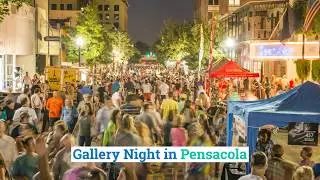 Gallery Night in Downtown Pensacola