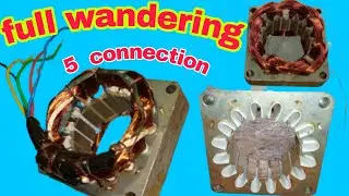 16 slot 5 wire table fan winding 5 wire table fan connection diagram|3speed fan connection in hindi
