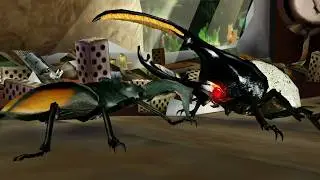 [アーケード] 甲虫王者ムシキング - セアカフタマタクワガタ VS ごみの森｜2006セカンド Mushiking