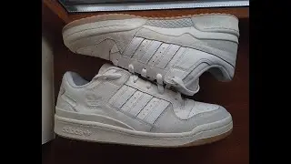 Шкіряні кросівки adidas originals forum low колір білий id6858 оригінал р.46
