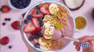 Greek Yogurt Smoothie Bowl with Honey, Fruit, and Coconut Recipe