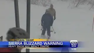 Sierra Blizzard Warning in Effect