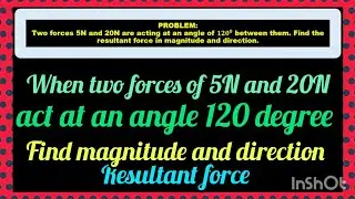VECTOR - NUMERICAL PROBLEMS ON TRIANGLE'S LAW OF VECTORS ADDITION PHYSICS 11 ❤️