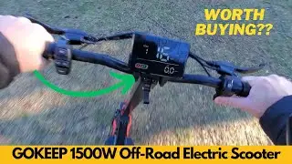 How the GOKEEP 1500W Scooter Handles Grass & Dirt &ndash; 34mph Off-Road Beast for Adults