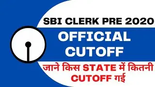 SBI Clerk Pre 2020 Official Cutoff