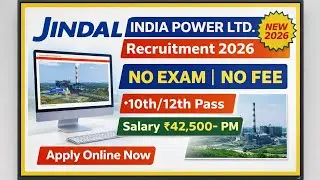 Jindal India Power Recruitment 2026 ||10th 12th Pass | Salary ₹42,500 @Technicalgovernmentjobstudy1 