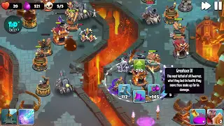 Castle Creeps TD: Chapter 11 - Level 43: Burning Chasm ( 3 Stars Without Sentinel )