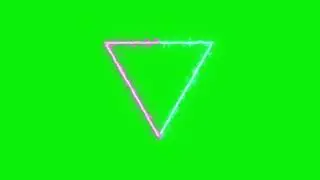 triangle neon gradient effect green screen #greenscreen #trending #aftereffects