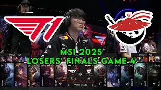 T1 vs AL Game 4 | Mid-Season Invitational 2025 Losers' Finals | T1 vs Anyone's Legend G4
