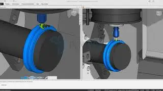 FeatureCAM Mazak Integrex 300 IV - обработка зубьев червячного колеса