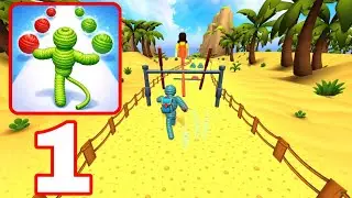 Rope Man Run - Yarn Hero Game - Gameplay Walkthrough Part 1 (Android, iOS)