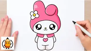 How To Draw My Melody For Beginners | Cute Sanrio Drawing Tutorial 