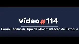 Cadastrar Tipo de Movimenta&ccedil;&atilde;o de Estoque